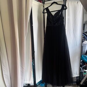 Ever Pretty Black Sequin Maxi Dress